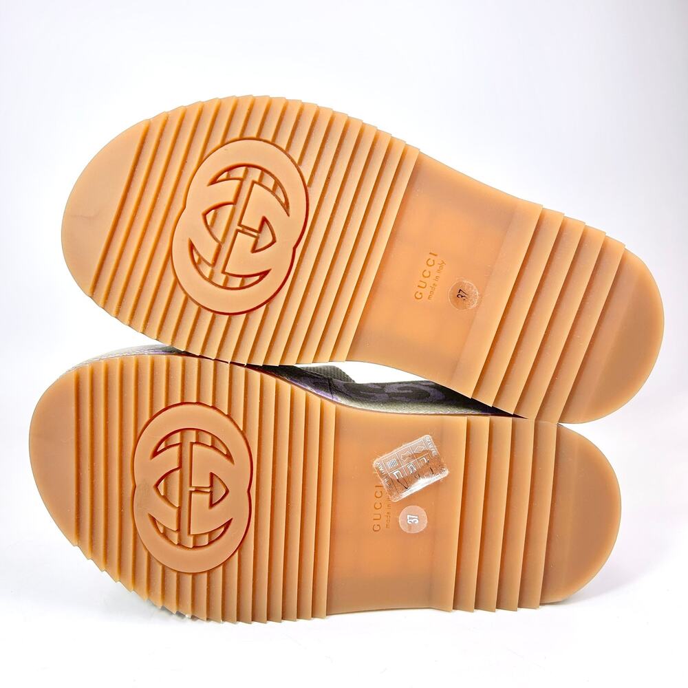 Gucci Lavender Logo Platform Slide Sandal - Women's - Picture 6 of 8